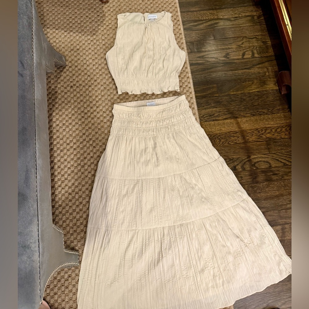 Lucy Paris Cream Two-Piece Set